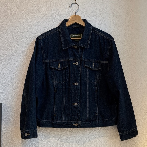 Eddie Bauer Jackets & Blazers - Eddie Bauer Women’s Dark Blue Jean Jacket